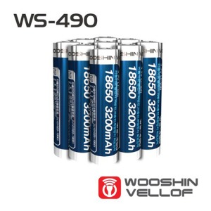 [굿누리] 우신벨로프 WS-490 3200밀리암페아18650충전 배터리(보호형)