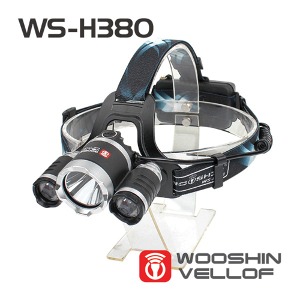 [굿누리] 우신벨로프 WS-H380 제우스 충전식 헤드랜턴 1600루멘