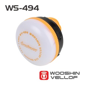 [굿누리] 우신벨로프 WS-494 오렌지 텐트등 (배터리 타입)