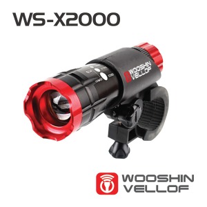 [굿누리] 우신벨로프 WS-X2000 LED T5 자전거 줌 라이트 자전거 전조등 [색상랜덤발송]